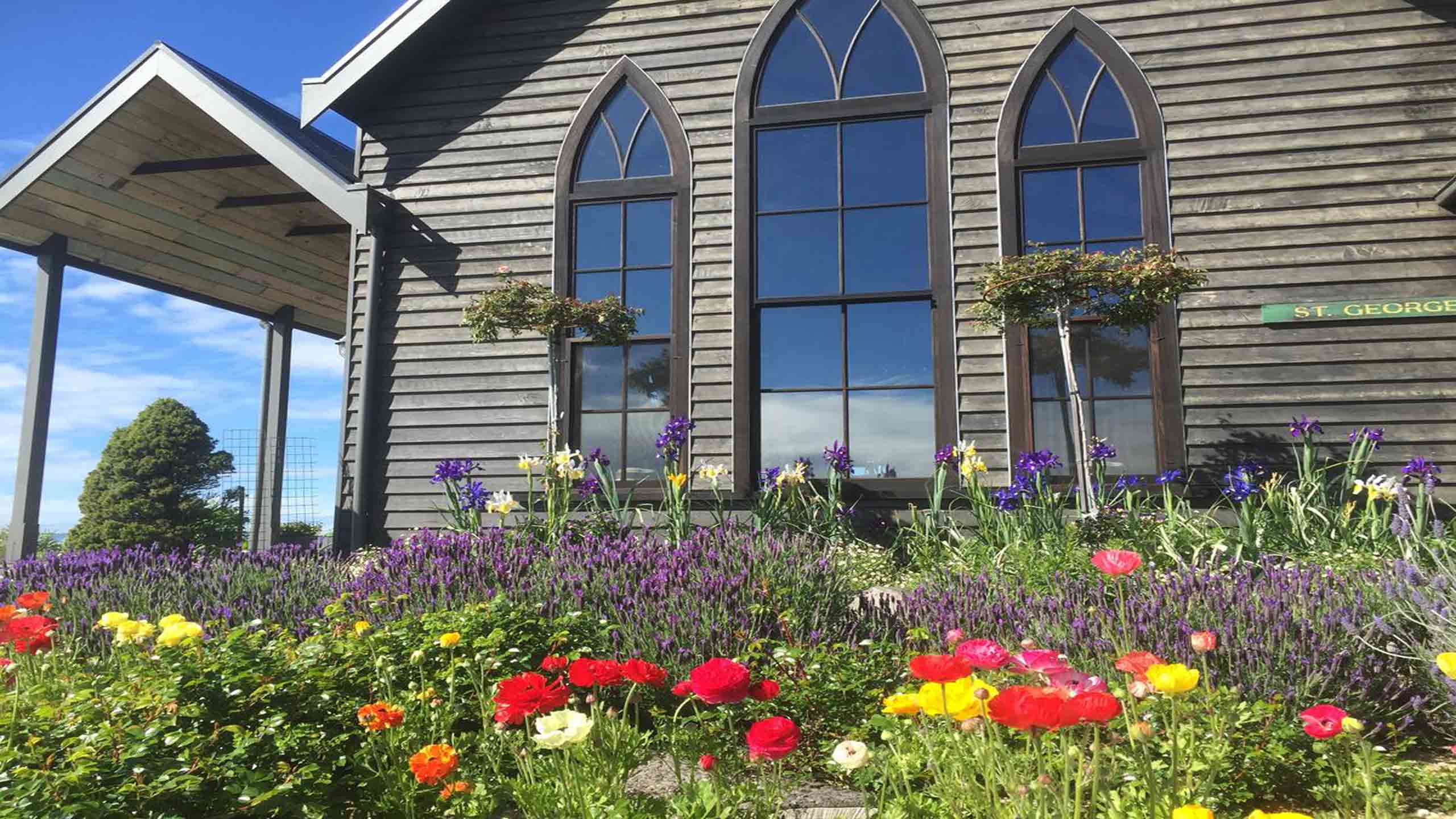 the-church-house-wilson-prom-new-zealand-exterior-flowers