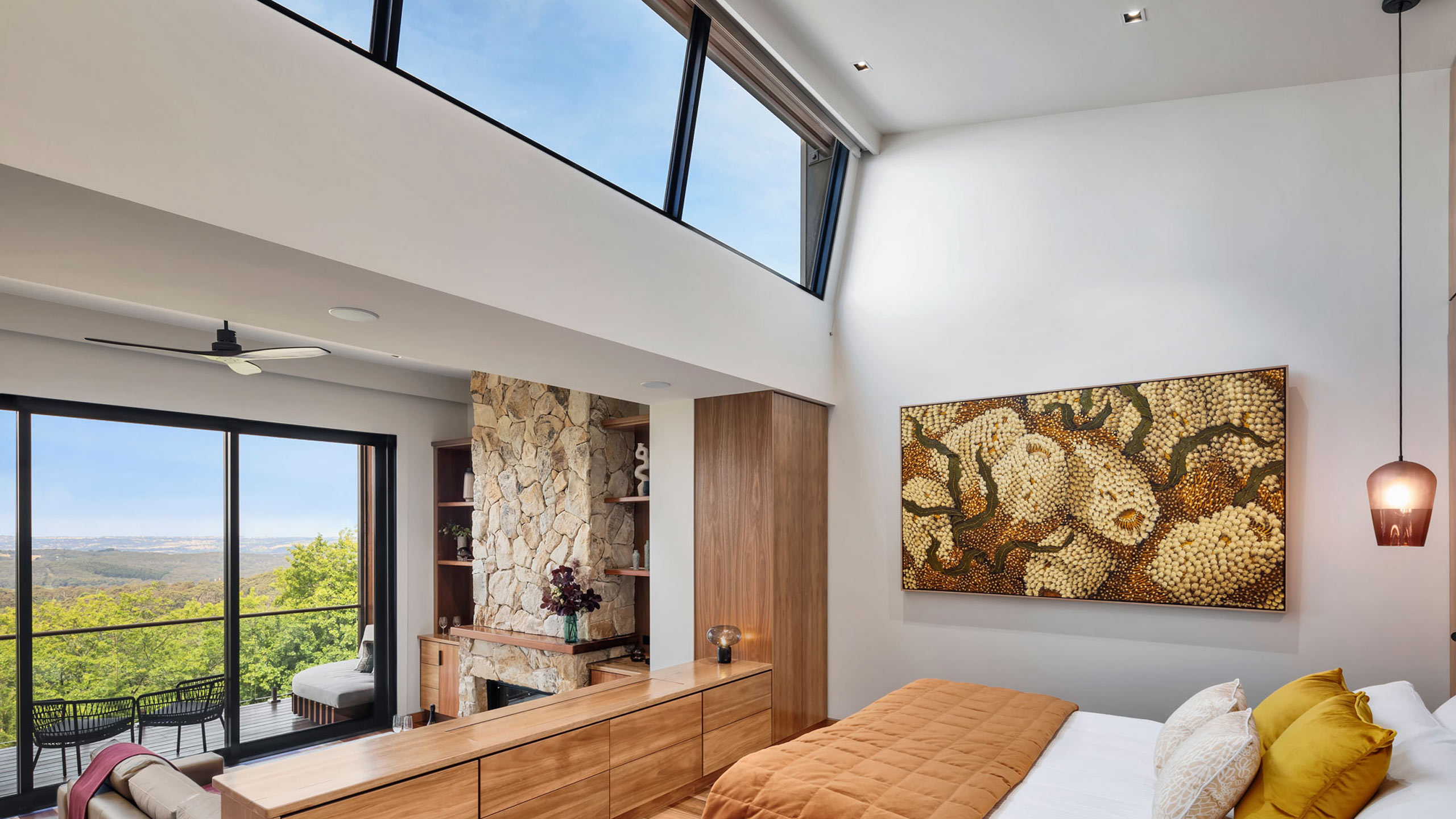 sequoia-adelaide-hills-mt-lofty-australia-Bedroom-Lounge-Balcony-View