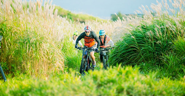 grassland-biking-kyushu-japan