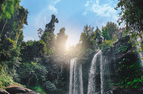 kulen-waterfall-phnom-kulen-siem-reap-cambodia-shutterstock2262711381