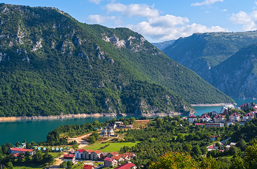pluzine town-piva-river-canyon-montenegro