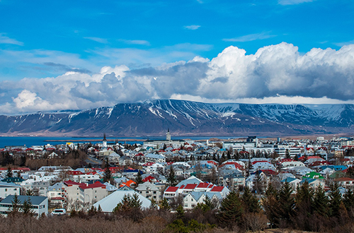 reykjavik-iceland-town-mountain