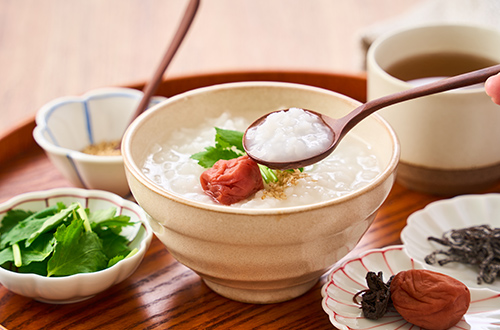 okayu-japanese-rice-porridge-umeboshi