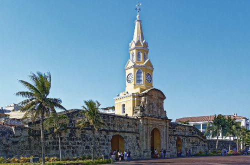 cartagena-colombia-clock-tower-city-architecture-building-sightseeing