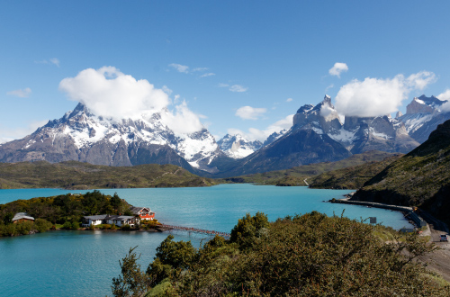 Torres del Paine Chile Patagonia Mountains and Lake