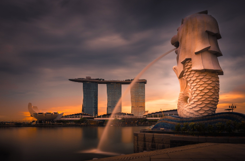merlion-skylands-park-city-singapore-buildings-architecture-landmarks